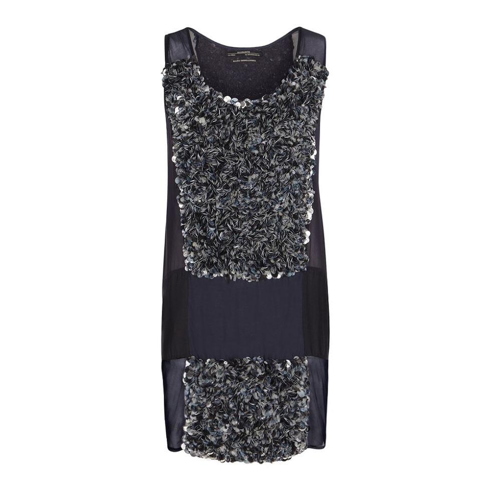 AllSaints Graffiti Sequin Embellished Dress - Free shipping!